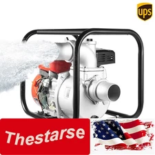 7.5HP Gasoline Engine Water Pump Gas Powered Transfer Pump 3 Inch 4-Stroke