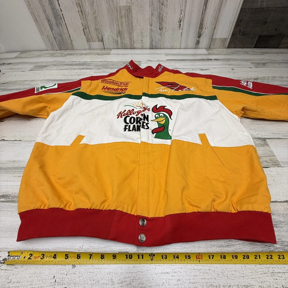 Chaqueta de carreras vintage 1997 Terry Labonte Kelloggs Corn Flakes Nascar 2X Y2K 2000 Foto 3 de 4