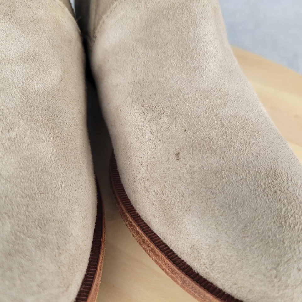 Botines Ryder Kork-Ease para mujer beige gamuza cremallera trasera talla 6 Foto 4 de 4