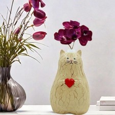 Cat Shaped Flower Vase Flower Arrangement Table Centerpiece Decorative Vase for