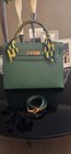 Hermes Kelly 32 Sellier In Vert Bengale Couchevell Good Condition