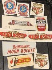 Grand groupe de distributeurs automatiques Northwestern 33 Rocket Gumball Peanut Penny Nickel