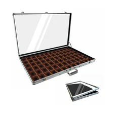 34"x22" Card Show Display Case Aluminum, Trading Card Display Case with Handl...