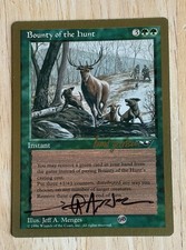 MTG - Signed Bounty of the Hunt - MP World Championships Artist Jeff A. Menges