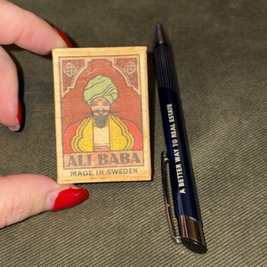 RARE Ali Baba Made in Sweden Vintage Matchbox