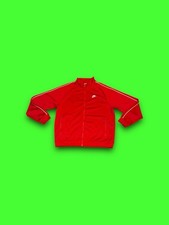 Nike Sportswear Red White Full Zip Track Jacket DX0670-657 Size Large