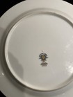 Noritake Belmont Dinner Plates 10 3/8" Set of 4 Blue Gray Scrolls Platinum Trim — photo 5