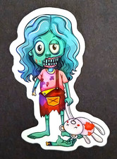 Halloween - Die Cut Hologram Sticker Decal Holiday Zombie Halloween - Die Cut Hologram Sticker Decal Holiday Zombie
