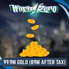 Roblox |World Zero |99.9M GOLD (89M AFTER IN GAME TAX)| FAST AND CHEAP