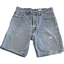 Levi s 550 Vintage Distressed Zippered Stonewashed Shorts 324 Jan 03 Size 31