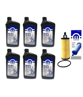 Mopar Maxpro 5W20 Motor Oil & Oil Filter MO-349 For Jeep Dodge Ram Chrysler OEM