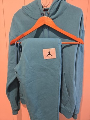 Nike Air Jordan Essential Flight Fleece Pullover Hoodie A Pants Teal 