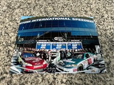 Dale Earnhardt Jr. & Jeff Gordon autographed 8x10 color Daytona 500 photo
