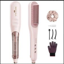 2 pack Wavytalk Pro Steam Hair Straightener Brush 