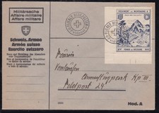 Schweiz. Soldatenmarken. 1918. Feldpostbrief