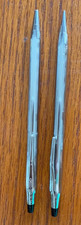 Vintage Cross Classic Lustrous Chrome Pen Mechanical Pencil Set USA both write