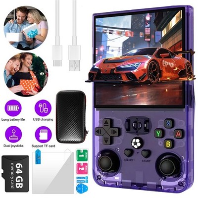 Handheld Game Console R36MAX Handheld Game 64G Konsole-18000 Spiele Retro Pro