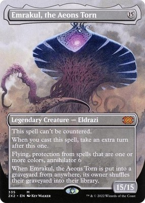 Emrakul, the Aeons Torn (Borderless) NM #335 Double Masters 2022 MTG