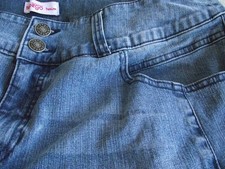 Sheego Jeans Denim,Lana,Gr.48,blau,Ziernähte,breiter Bund,wenig getragen