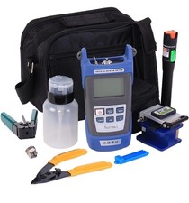 Fiber Optic Termination Tool Kit - 9 in 1 Assembly FTTH tool kit with FC-6S C...
