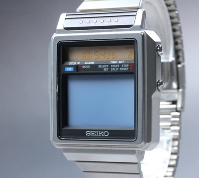 RARE Montre Homme Vintage [Exc+5] Seiko TV Watch T001-5010 Quartz du JAPON - Photo 1/4