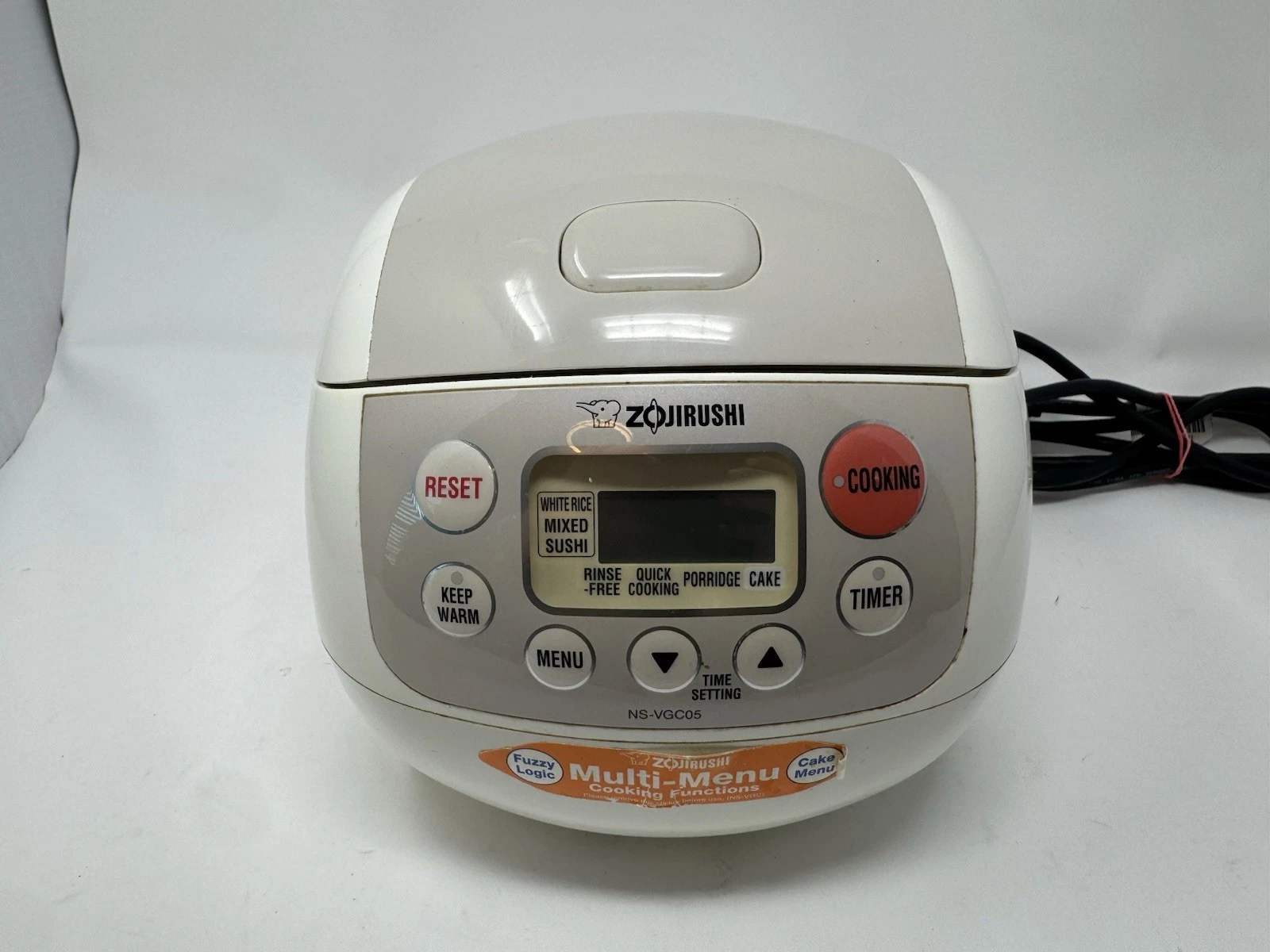 Zojirushi Micom 3-Cup Electric Rice Cooker and Warmer NS-VGC05 Tested Works
Opens in a new window or