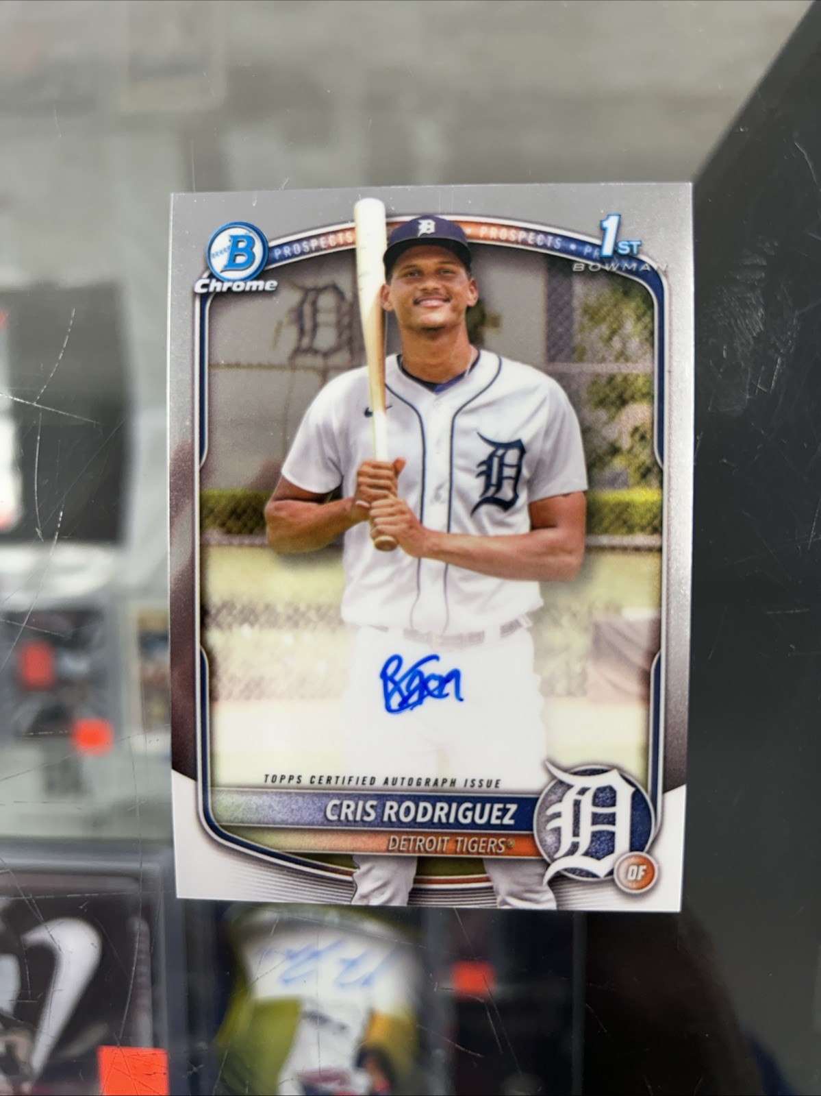 CRIS RODRIGUEZ Auto 2025 Bowman Chrome 1st Bowman #CPA-CR Detroit Tigers