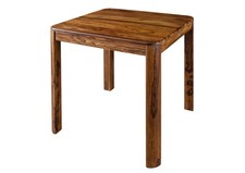 Esstisch Sheesham 80x80x76 walnuss gewachst TORONTO #257