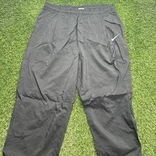 VTG 90s Nike Track Pants Mens Medium Black Nylon Activewear