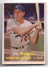 1957 Topps #80 Gil Hodges EX