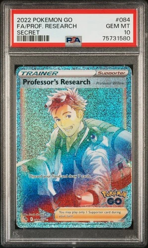 Professor's Research #84 Pokémon Card - PSA 10 GEM MINT - Pokémon GO