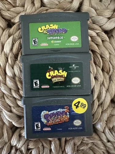 Crash Bandicoot: The Huge Adventure + Crash & Spyro Superpack + Spyro 2 GBA