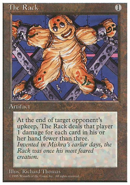 MTG English The Rack NM Normal 4th Edition