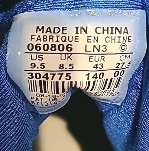 Nike Air Jordan 7 Herren Gr. 9,5 Retro Französisch Blau 304775-140 Blau Weiß OG VII - Bild 5 von 6