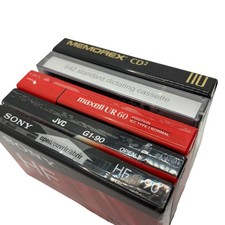 Cassette Tapes Lot of 5 Blank JVC 90 Memorex ...