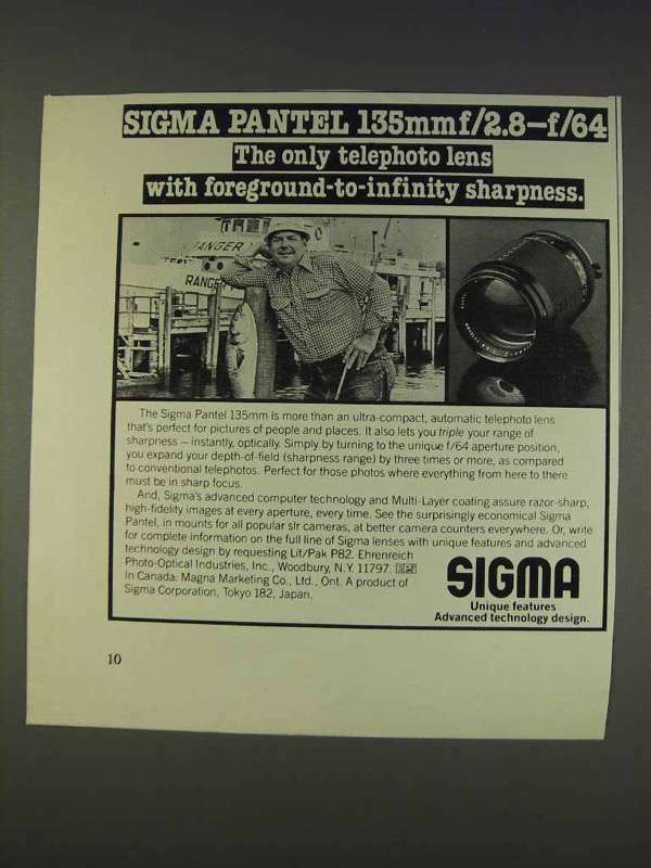 Vintage 1977 Sigma Pantel 135mm f/2.8-64 Manual Lens Adapter