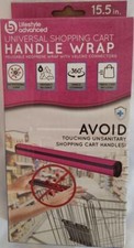 Lifestyle Advanced Universal Reusable Shopping Cart Handle Wrap PINK New