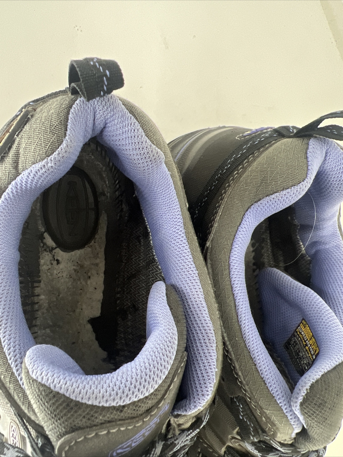 Scarpe da trekking Keen Logan Dry grigie impermeabili viola da donna taglia 9 5