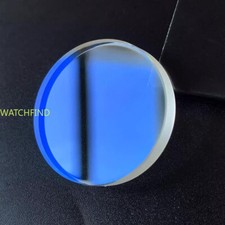 AR Blau/Rot Sapphire Flat Uhren Gläser Small Chamfer Crystal fur SKX013 SKX015