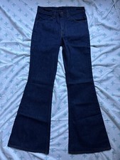VINTAGE 70s 80s Orange Tab Levis Big Bell Bottom Jeans 684 0217 29x33in Demin