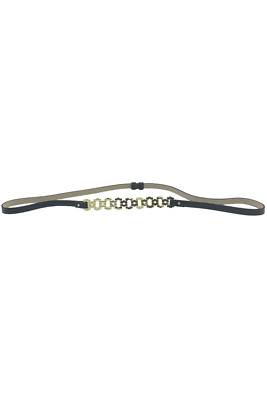 C. Wonder Adjustable Trellis Link Hip Belt Black/Goldtone