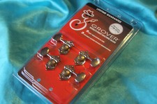 Grover Sta-Tite Ukulele Tuners, Nickel, 18:1, Open Geared, Short Shaft, U99-18N