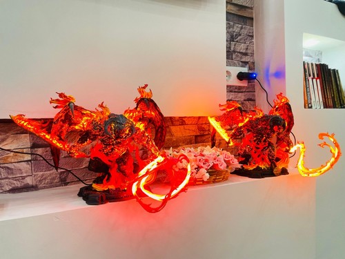 Epic LED-Lit Balrog Figure – Rare Collector’s Item, Perfect for Lord of the Ring - Picture 10 of 19