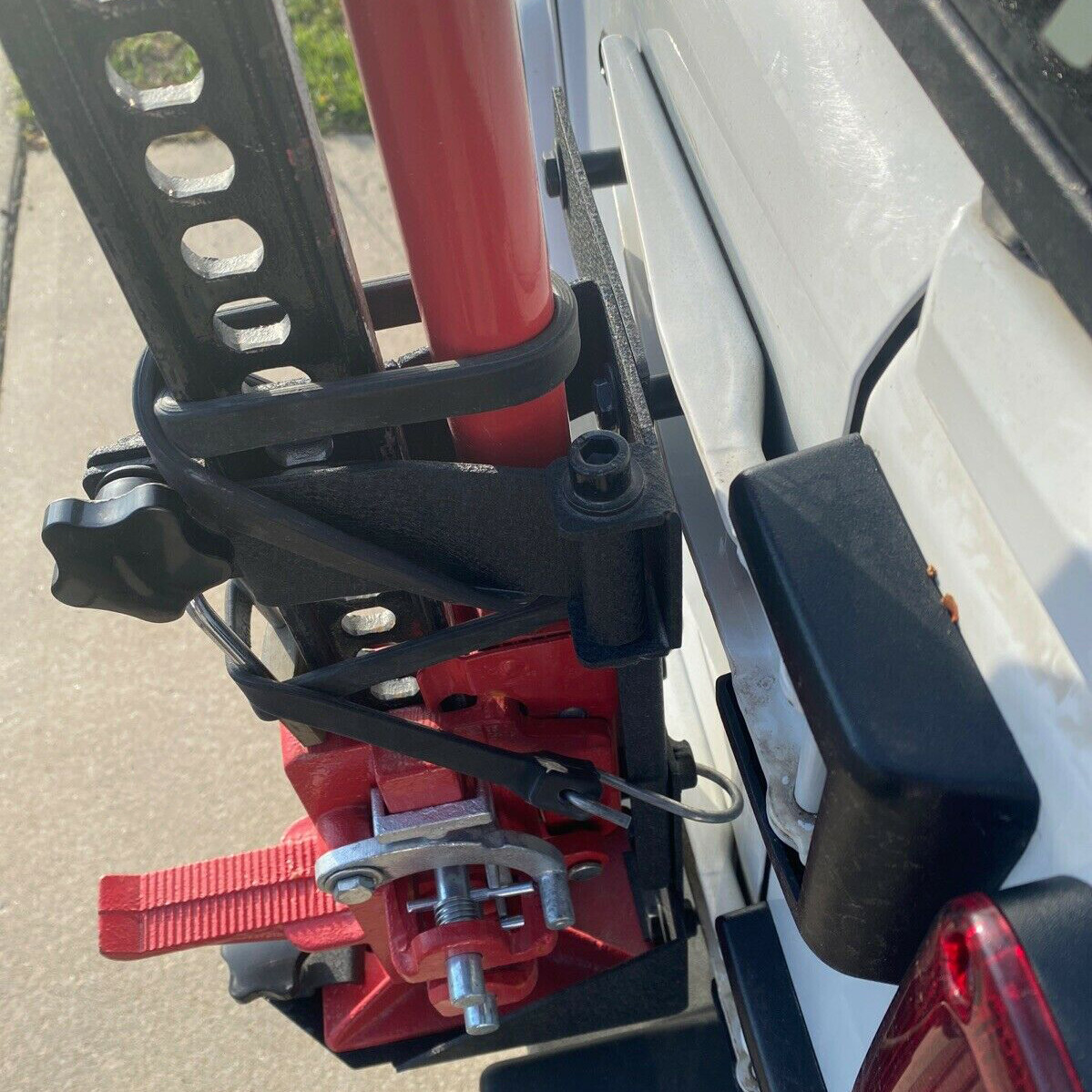 For 20072018 Jeep Wrangler JK Rear HiLift Jack Mount Holder Tailgate