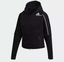 Adidas Women  s Z.n.e. Hoodie Track Top Jacket Black GM3275
