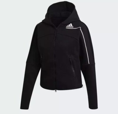 Adidas Women's Z.n.e. Hoodie Track Top Jacket Black GM3275 | eBay