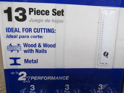 NEW AVANTI PRO 13 PC BI-METAL RECIPROCATING SAW BLADES FOR WOOD & METAL FREESHIP - Picture 2 of 5
