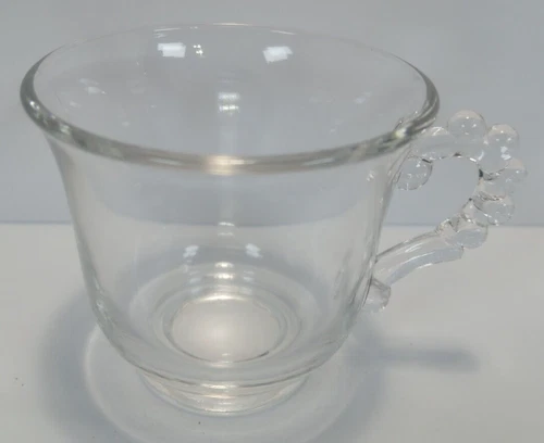 Vintage Imperial Glass Clear 'Candlewick' Torte Cocktail Punch Bowl Cup