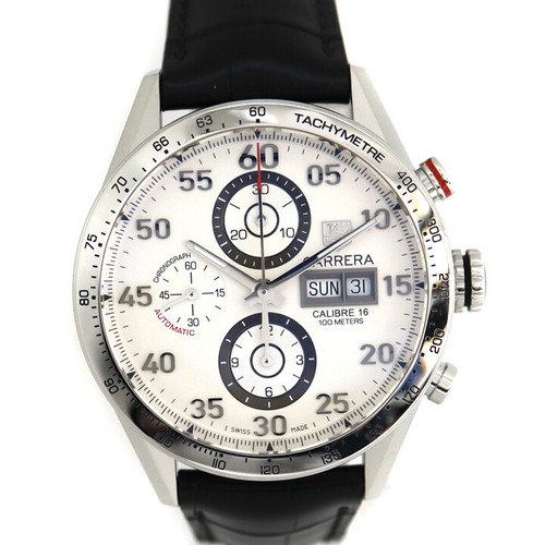 TAG Heuer CV2A11.FC6235 Carrera Data Cronografo 100M Inossidabile Uomo  Orologio | eBay
