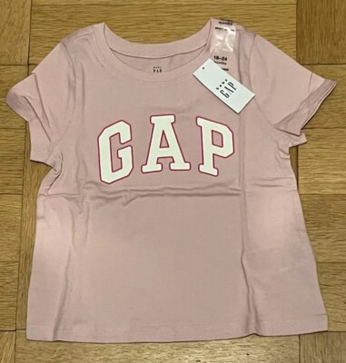GAP T-SHIRT Kurzarm Logo rosa Gr. 80-86 (18-24 Monate) NEU mit Etikett  